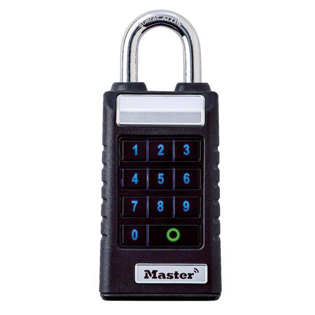 Master Lock ProSeries 5.43 in. H X 1.71 in. W X 2.43  L Metal Single Locking Bluetooth Padlock