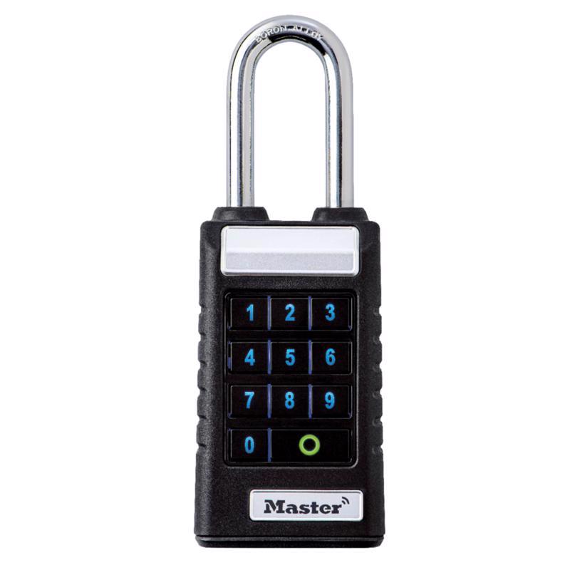Master Lock ProSeries 6.47 in. H X 1.71 in. W X 2.43  L Metal Single Locking Bluetooth Weather-Resis
