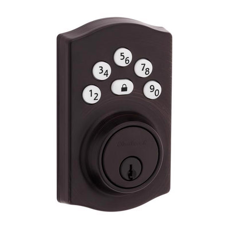 Kwikset Powerbolt Venetian Bronze Zinc Electronic Deadbolt