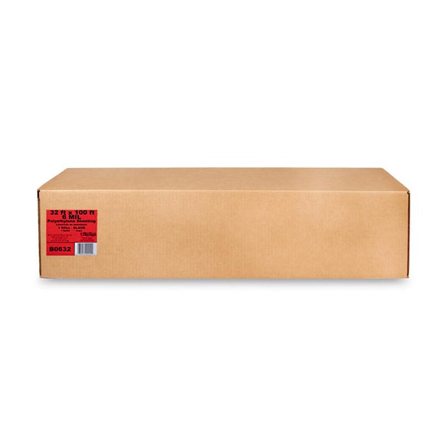 Film-Gard Plastic Sheeting 6 mil X 32 ft. W X 100 ft. L Polyethylene Black 1 pk