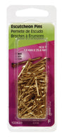 Hillman 16 Ga. X 1 in. L Brass Escutcheon Pins 1 pk 2 oz