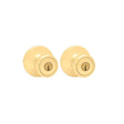 Kwikset Tylo Polished Brass Entry Knobs 1-3/4 in.
