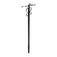 Gibraltar Mailboxes 52.1 in. Powder Coated Black Steel Mailbox Post