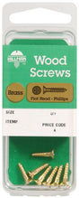 Hillman No. 4 X 1/2 in. L Phillips Wood Screws 10 pk