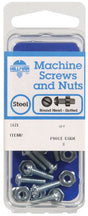 HILLMAN No. 6-32 in. X 1/2 in. L Slotted Round Head Zinc-Plated Steel Machine Screws 10 pk