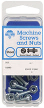 HILLMAN No. 8-32 in. X 1/2 in. L Slotted Round Head Zinc-Plated Steel Machine Screws 10 pk