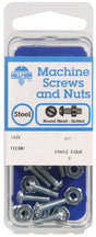 HILLMAN No. 8-32 in. X 3/4 in. L Slotted Round Head Zinc-Plated Steel Machine Screws 10 pk