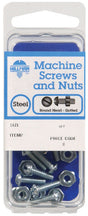 HILLMAN No. 8-32 in. X 2 in. L Slotted Round Head Zinc-Plated Steel Machine Screws 5 pk