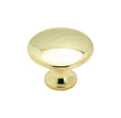 Amerock Allison Round Cabinet Knob 1-3/16 in. D 15/16 in. Polished Brass 1 pk