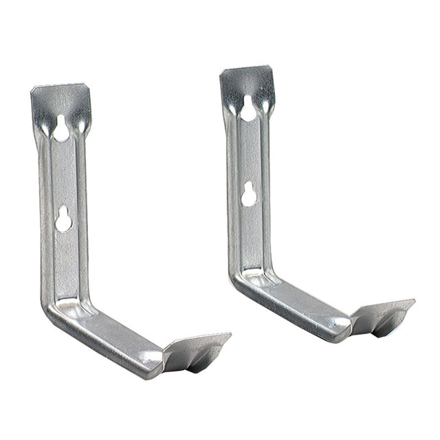 Crawford 5.27 in. L Silver Steel Medium Utility Ladder Hook 20 lb. cap. 2 pk Crawford 5.27 in. L Silver Steel Medium Utility Ladder Hook 20 lb. cap. 2 pk