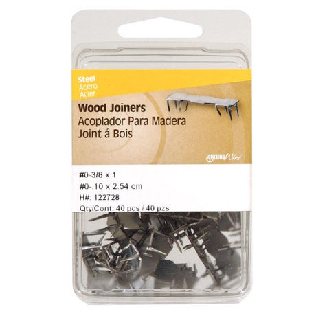 HILLMAN No. 2 1/2 in. Wood Joiner Galvanized Steel Wood Joiner Flat Head 16 pk