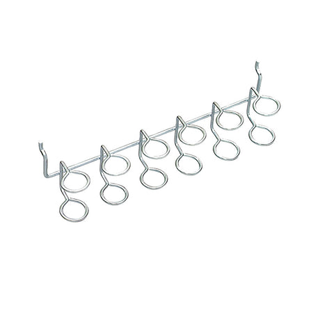 Crawford Zinc Plated Silver Steel 11.8 in. Multi-Tool Peg Hook Rack 1 pk