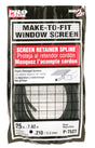 Prime-Line 0.21 in. D X 300 in. L Screen Spline