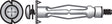 Hillman 1/8 in. D X 1/8 X-Short in. L Stainless Steel Pan Head Hollow Wall Anchors 100 pk