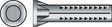 Hillman .19 in. D X 1 in. L Lead Round Head Ribbed Anchor 100 pk