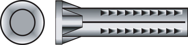 Hillman .19 in. D X 1 in. L Lead Round Head Ribbed Anchor 100 pk