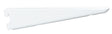 Knape & Vogt White Steel Bracket 16 Ga. 12-1/2 in. L 225 lb