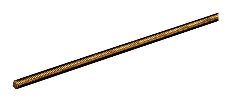 Boltmaster 0.8 in. D X 12 in. L Threaded Brass Rod 1 pk
