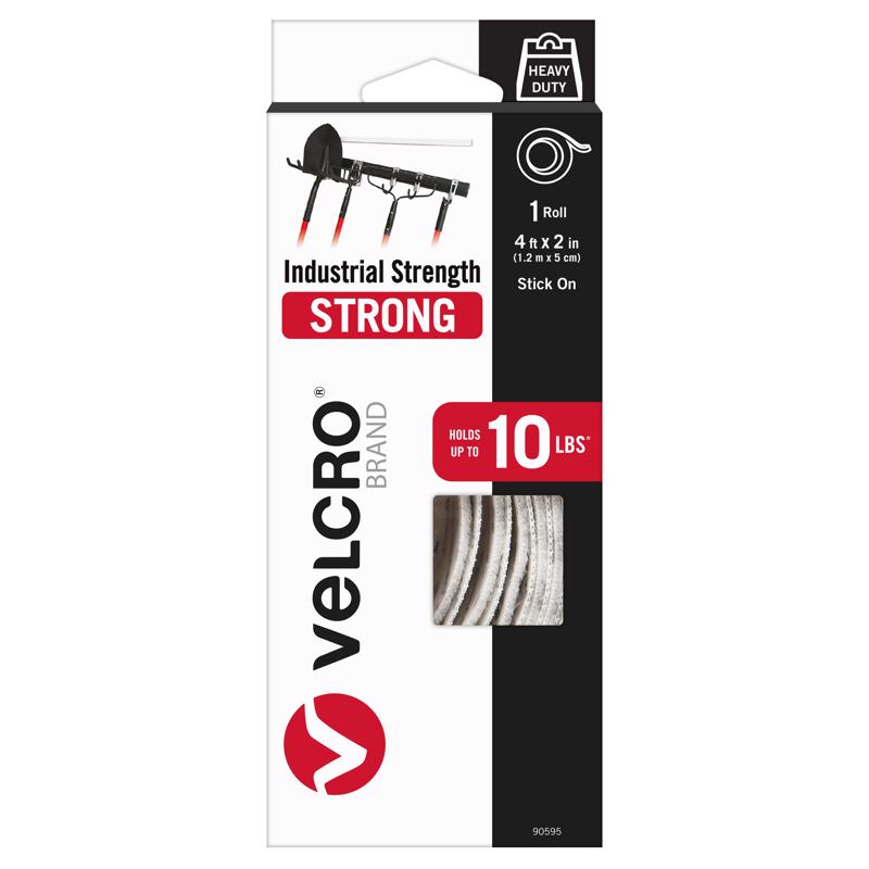 VELCRO Brand Industrial Strength Medium Nylon Hook and Loop Fastener 48 in. L 1 pk