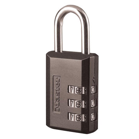 Master Lock 1-13/16 in. H X 9/16 in. W X 1-3/16 in. L Steel 3-Dial Combination Padlock
