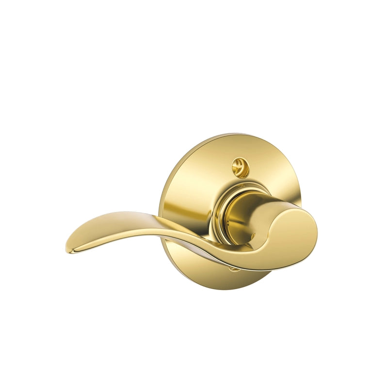 Schlage Accent Bright Brass Dummy Lever Right Handed