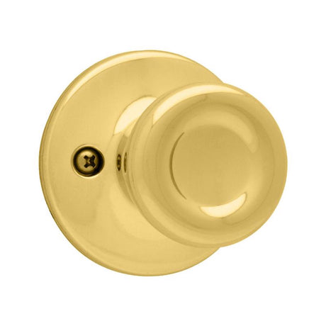 Kwikset Tylo Polished Brass Dummy Knob Right or Left Handed