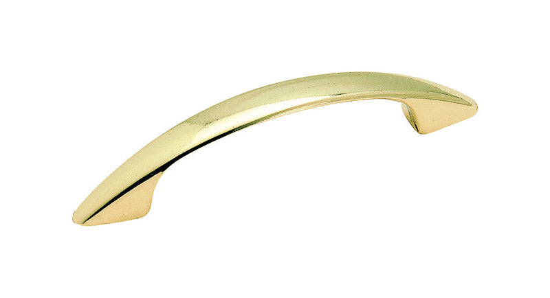 Amerock Allison Cabinet Pull 3 in. Polished Brass 1 pk