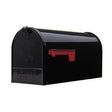 Gibraltar Mailboxes Elite Classic Galvanized Steel Post Mount Black Mailbox