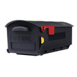 Gibraltar Mailboxes Patriot Classic Plastic Post Mount Black Mailbox