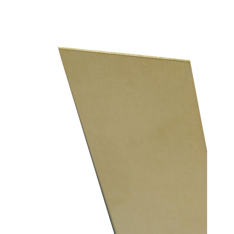 K&S 0.01 in. X 6 in. W X 12 in. L Mill Brass Plain Sheet Metal