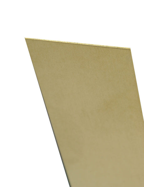 K&S 0.032 in. X 6 in. W X 12 in. L Mill Brass Plain Sheet Metal