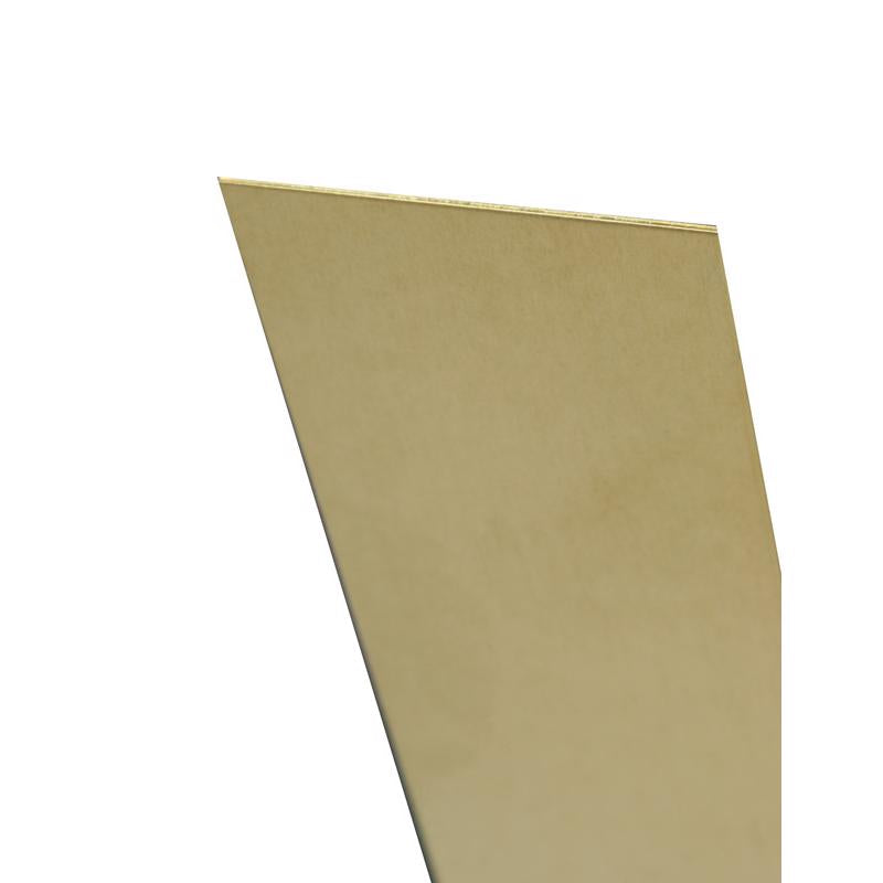 K&S 0.04 in. X 6 in. W X 12 in. L Mill Brass Plain Sheet Metal