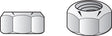 Hillman 1/4 in. Zinc-Plated Steel USS Nylon Lock Nut 4 pk