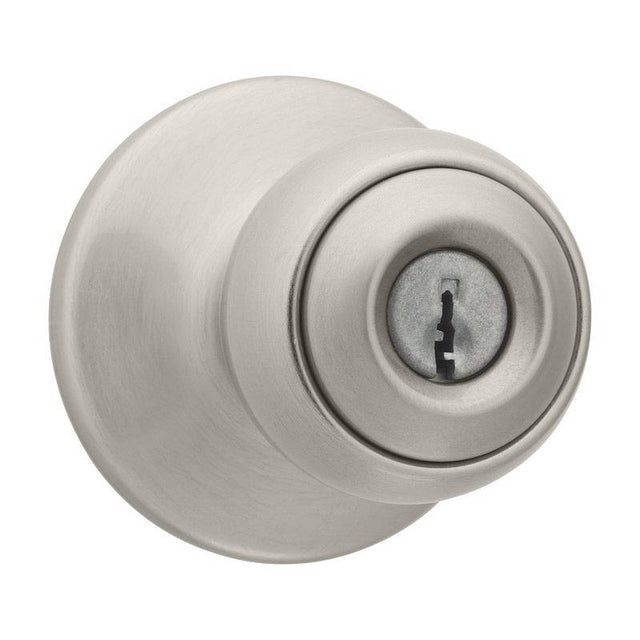 Kwikset Polo Satin Nickel Entry Knobs 1-3/4 in.