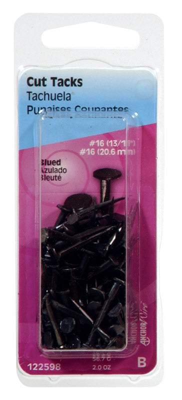 Hillman No. 16 X 13/16 in. L Blue Steel Cut Tacks 2 pk