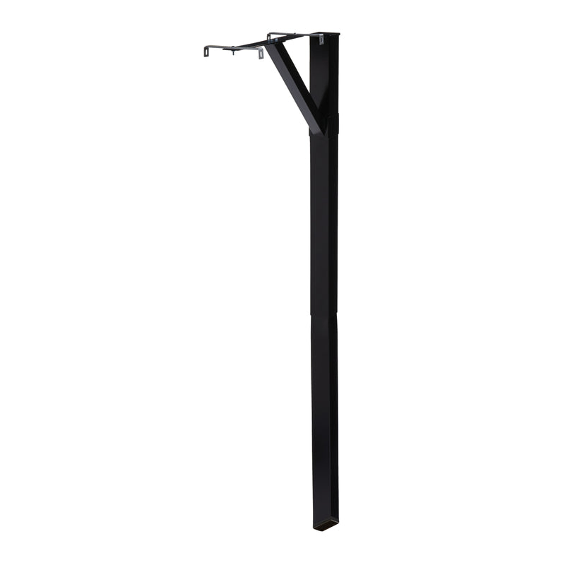 Gibraltar Mailboxes 59.9 in. Powder Coated Black Steel Mailbox Post