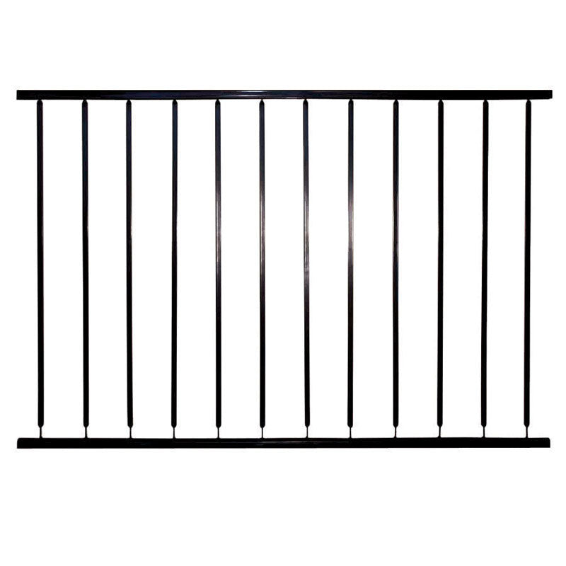 The Village Ironsmith 32 in. H X 48 in. W X 1.3 in. L Steel Metropolitan Railing