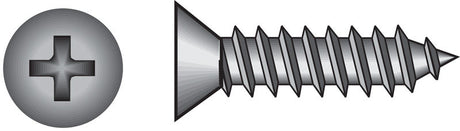 Hillman No. 6 X 1-1/4 in. L Phillips Flat Head Sheet Metal Screws 100 pk