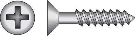 Hillman No. 8 X 1-1/2 in. L Phillips Black Phosphate Cabinet Screws 100 pk
