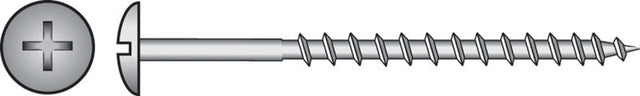 Hillman No. 10 X 2-1/2 in. L Phillips Black Phosphate Cabinet Screws 100 pk