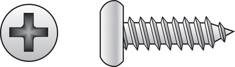 Hillman No. 12 X 2-1/2 in. L Phillips Pan Head Sheet Metal Screws 100 pk