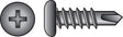Hillman No. 10-16 X 5/8 in. L Phillips Pan Head Sheet Metal Screws 100 pk