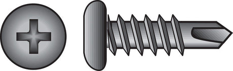 Hillman No. 10-16 X 5/8 in. L Phillips Pan Head Sheet Metal Screws 100 pk