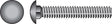 Hillman 5/16 in. X 3/4 in. L Zinc-Plated Steel Carriage Bolt 100 pk