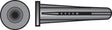 Hillman .164 in. D X 7/8 in. L Plastic Flat Head Conical Anchor 50 pk