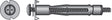 Hillman 1/8 in. D X 1/8 X-Short in. L Metal Pan Head Hollow Wall Anchors 20 pk