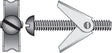 Hillman 3/16 in. D X 4 in. L Round Steel Toggle Bolt 2 pk