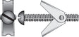 Hillman 1/4 in. D X 3 in. L Round Steel Toggle Bolt 1 pk