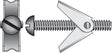 Hillman 1/8 in. D X 4 in. L Round Steel Toggle Bolt 2 pk
