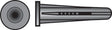 Hillman .190 in. D X 1 in. L Plastic Flat Head Conical Anchor 25 pk